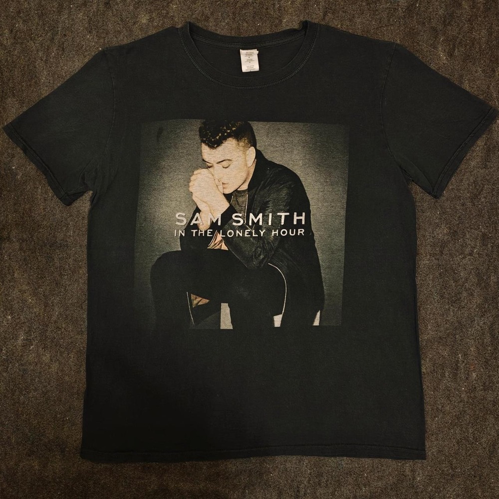 Sam Smith In The Lonely Hour 2015 North American Tour Tee Black Large